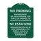 Signmission No Parking Management Not Responsible for Theft or Damage to Vehicle or Contents, GW-1824-23709 A-DES-GW-1824-23709 - alternate 1